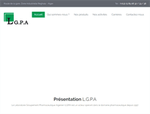 Tablet Screenshot of lgpa-algerie.com